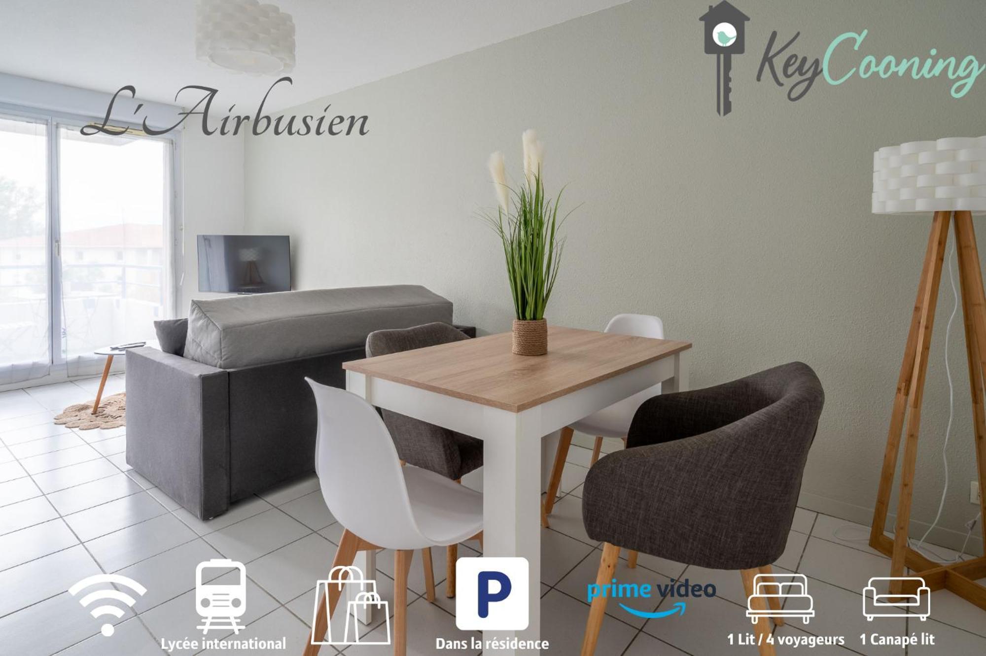 L'Airbusien - Terrasse Et Parking - Airbus A Cote Apartment Colomiers Luaran gambar
